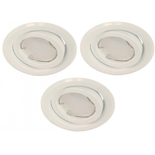 LAMP. TECHO BLANCO 1L GU10 3W (3 PIEZAS)