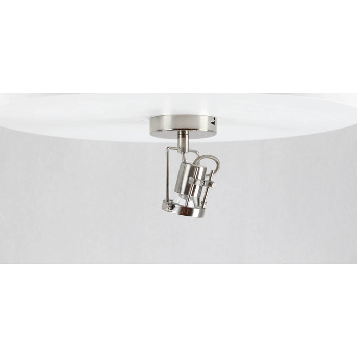 LAMP. LED TECHO REFLECTORA NÍQUEL SATINADO 1L 5W 100-240V 3000K