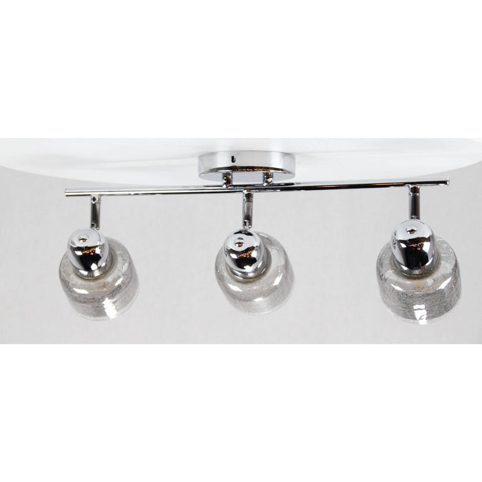 LAMP. TECHO REFLECTORA CROMO 3L E27 40W