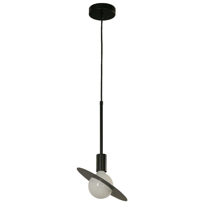 Lámpara Colgante Negro 1L E27 5W (Bombillo Led Incluido)