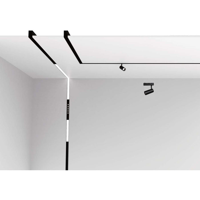 Lámpara Led Reflector Slim Riel Negro 1L 6.4W 24V 3000K Beam Angle 20°