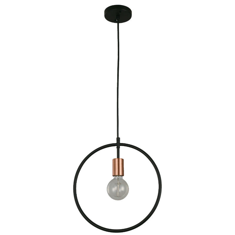 LAMP. COLGANTE NEGRO 1L E27 40W