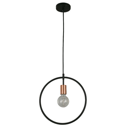 LAMP. COLGANTE NEGRO 1L E27 40W