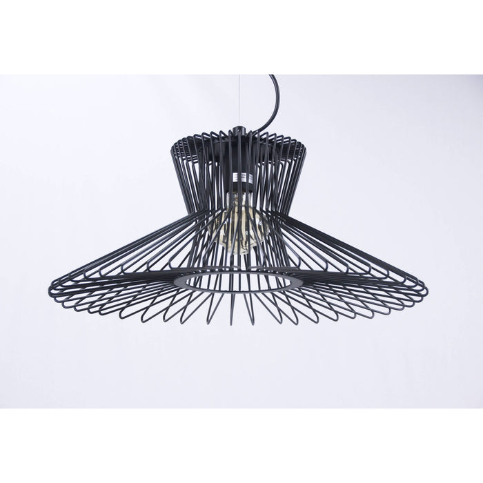 Lámpara Colgante Negro 1L E27 60W