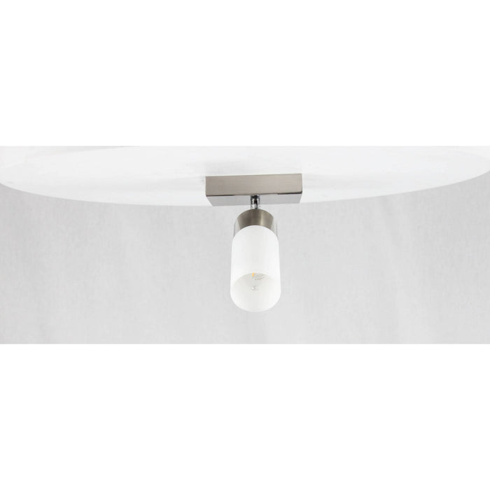 LAMP. TECHO NÍQUEL SATINADO 1L E27 60W