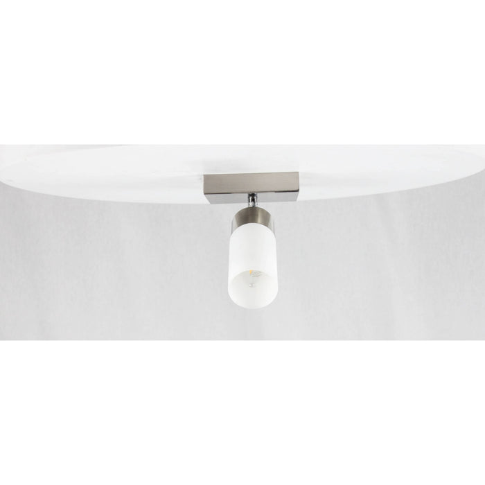 LAMP. TECHO NÍQUEL SATINADO 1L E27 60W