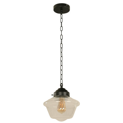 LAMP. COLGANTE NEGRO 1L E27 60W
