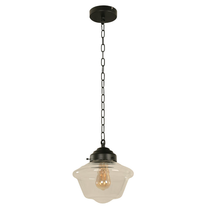LAMP. COLGANTE NEGRO 1L E27 60W
