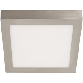LAMP. LED TECHO NÍQUEL SATINADO 1L 18W 100-240V 6000K
