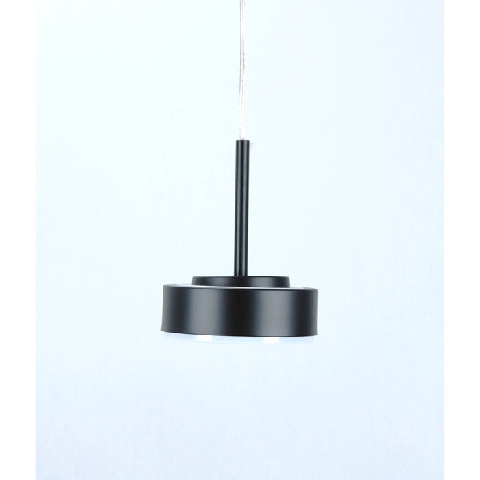 LAMP. LED COLGANTE NEGRO 6W 100-240V 3000K