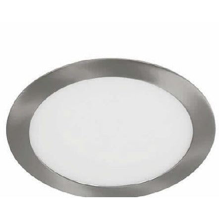 LAMP. LED TECHO NÍQUEL SATINADO 1L 18W 100-240V 6000K