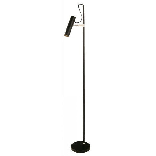 Lámpara Pie Negro 1L Gu10 8W
