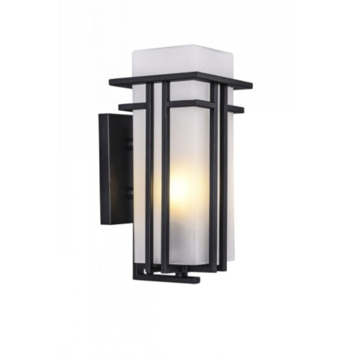 LAMP. EXT. NEGRO DE PARED 1L 20W SOCKET E27