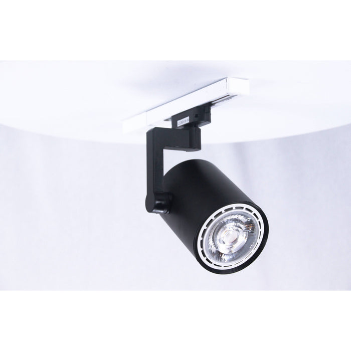 LAMP. DE RIEL NEGRO 1L E27 12W N/B