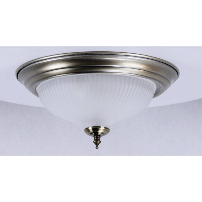 LAMP. TECHO NÍQUEL SATINADO 2L E27 60W