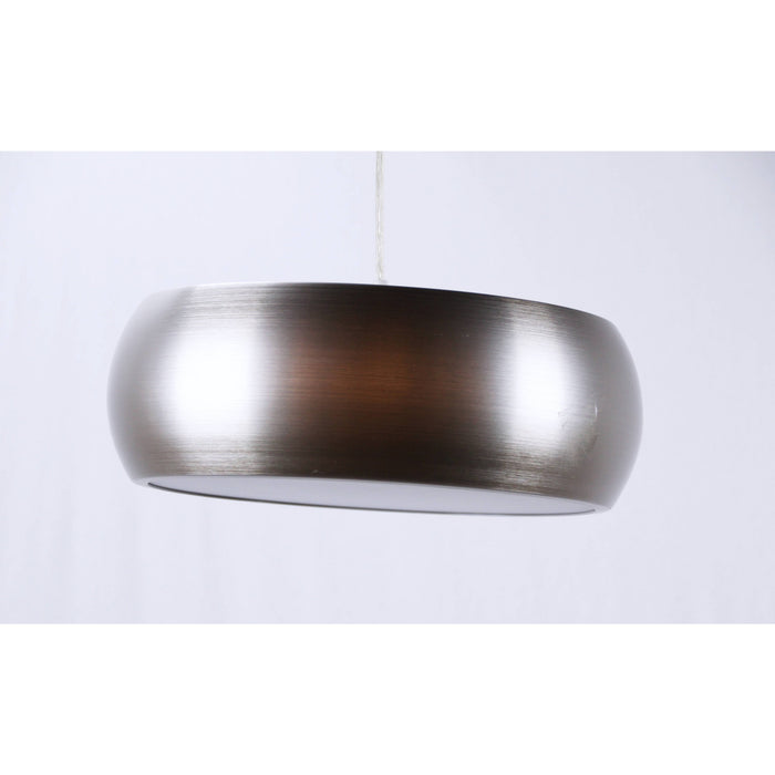 LAMP. COLGANTE NÍQUEL SATINADO 3L E27 40W