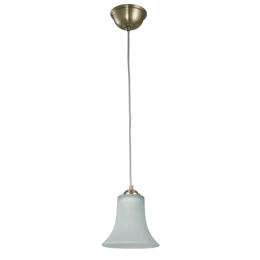 LAMP. COLGANTE BRONCE ANTIGUO 1L E27 60W (BASE ENROSCABLE)