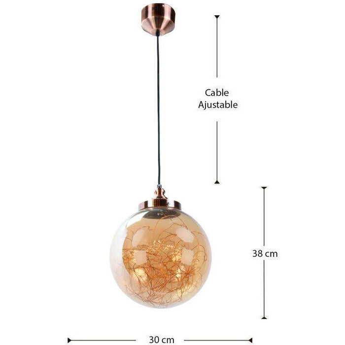 Lámpara Led Techo Cobre 12W 100-240V 3000K