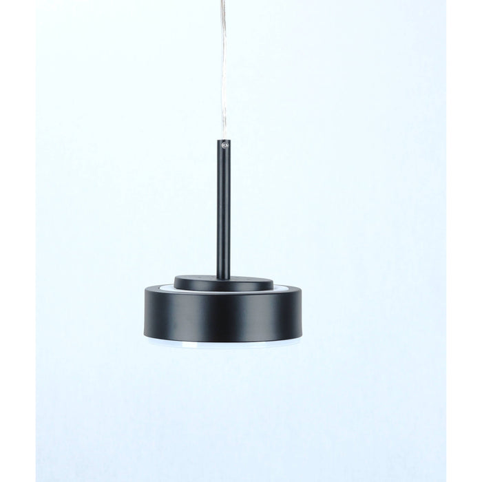 LAMP. LED COLGANTE NEGRO 6W 100-240V 3000K