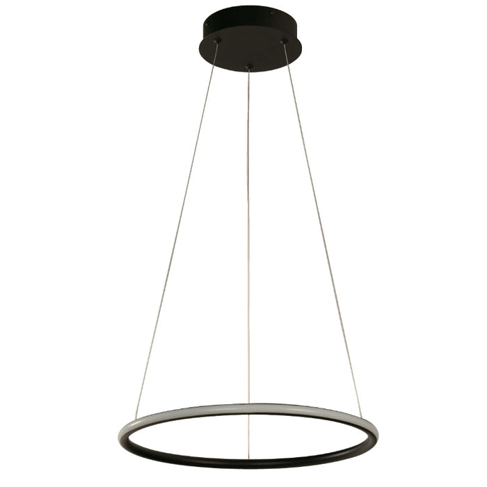 LAMP. LED COLGANTE NEGRO 1L 25W 120-277V 3000K