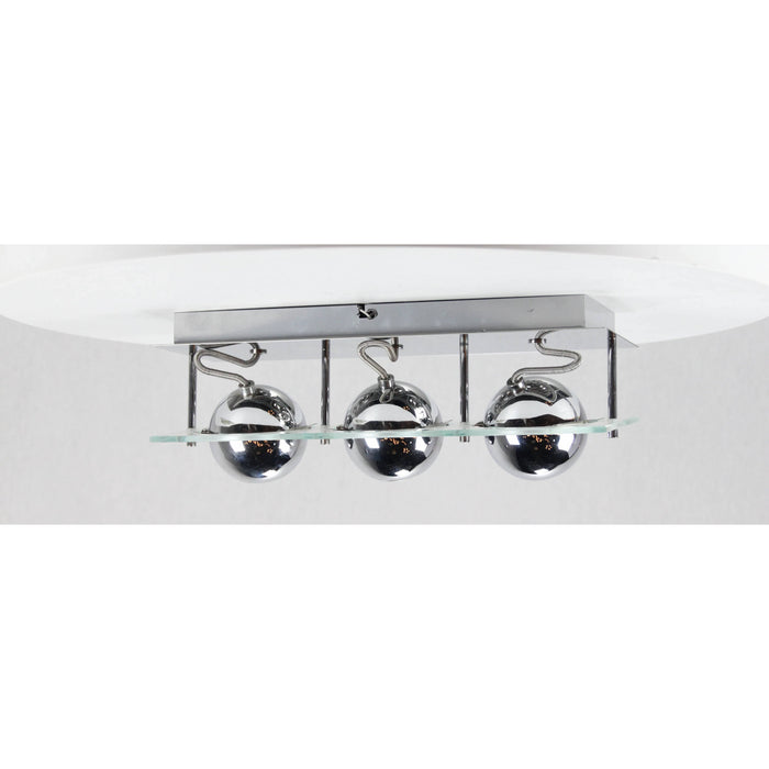 LAMP. TECHO REFLECTORA CROMO 3L GU10 50W