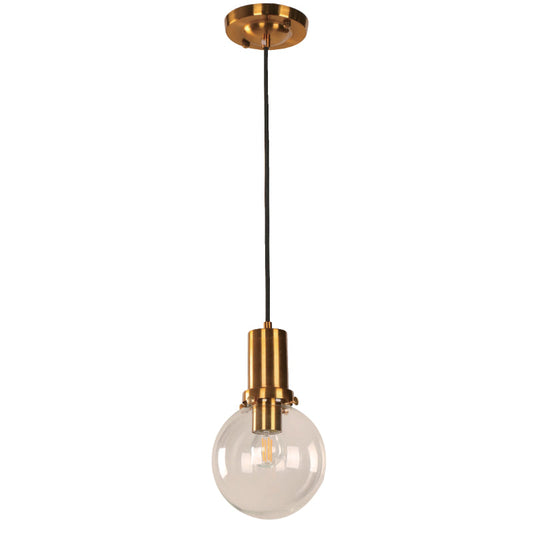 LAMP. TECHO BRONCE DORADO 1L E27 40W