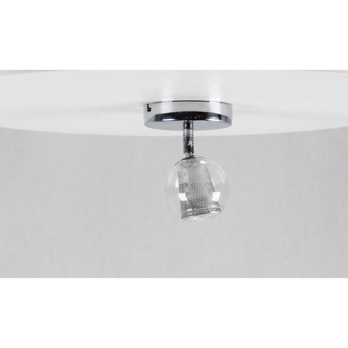 LAMP. TECHO CROMO 1L GU10 50W