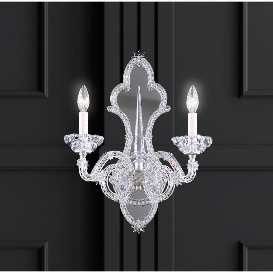 LAMP. PARED SCHEHERAZADE PLATEADO 2L E12 60W