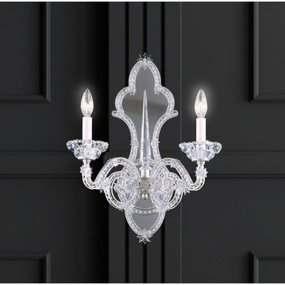 LAMP. PARED SCHEHERAZADE PLATEADO 2L E12 60W