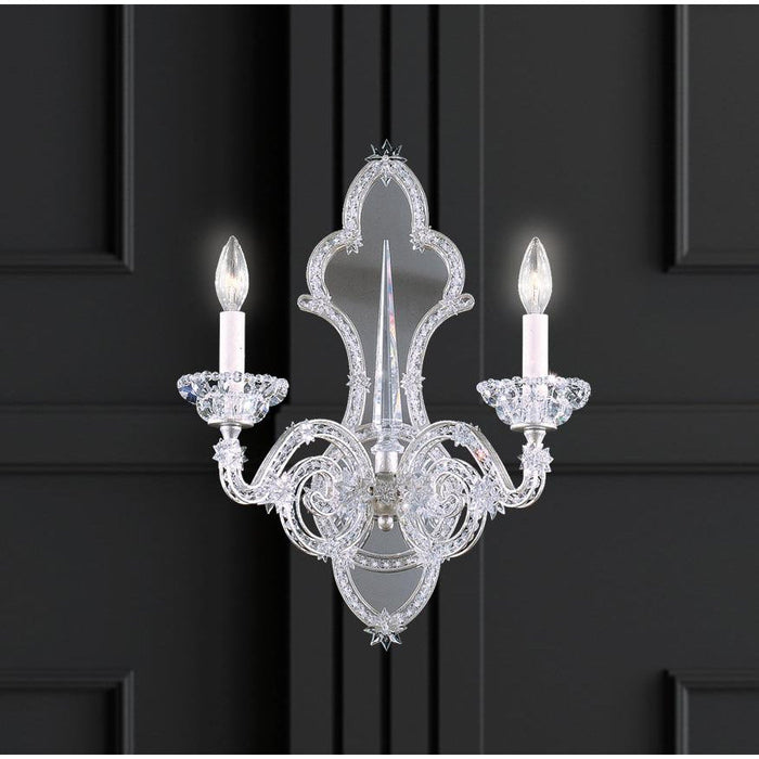 LAMP. PARED SCHEHERAZADE PLATEADO 2L E12 60W