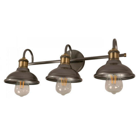 Lámpara Pared Gris 3L E27 40W