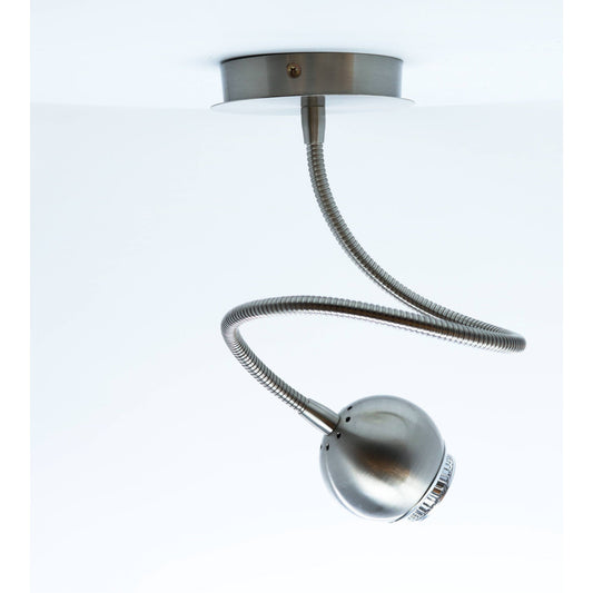 LAMP. TECHO REFLECTORA NÍQUEL SATINADO 1L GZ10 50W