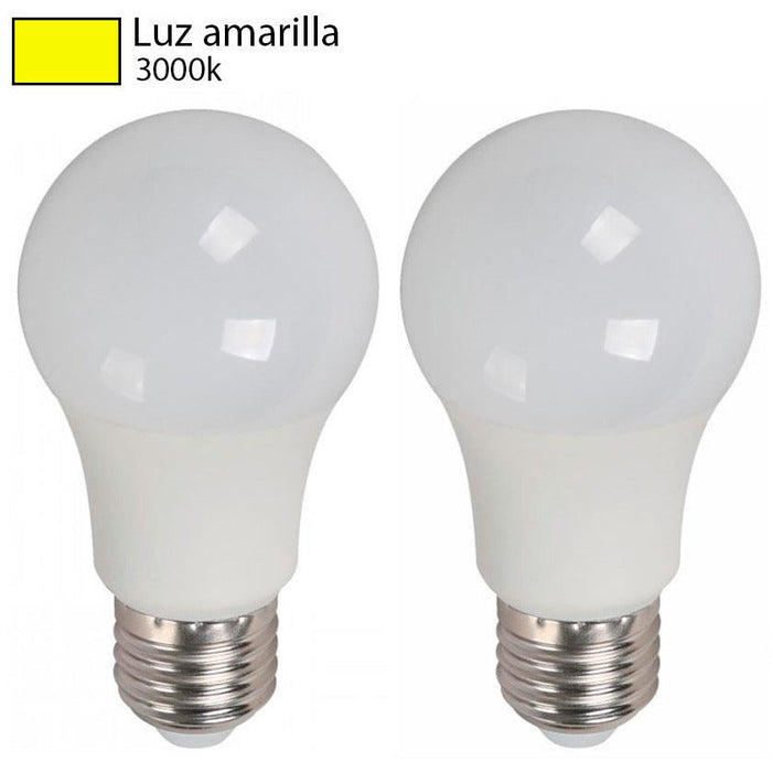 BOMBILLO LED A55 E27 7W 85-265V 3000K 2 PIEZAS