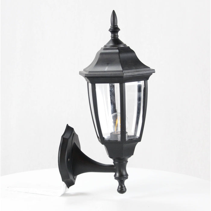 LAMP. EXT. PARED NEGRO 1L E27 40W (2 PIEZAS)