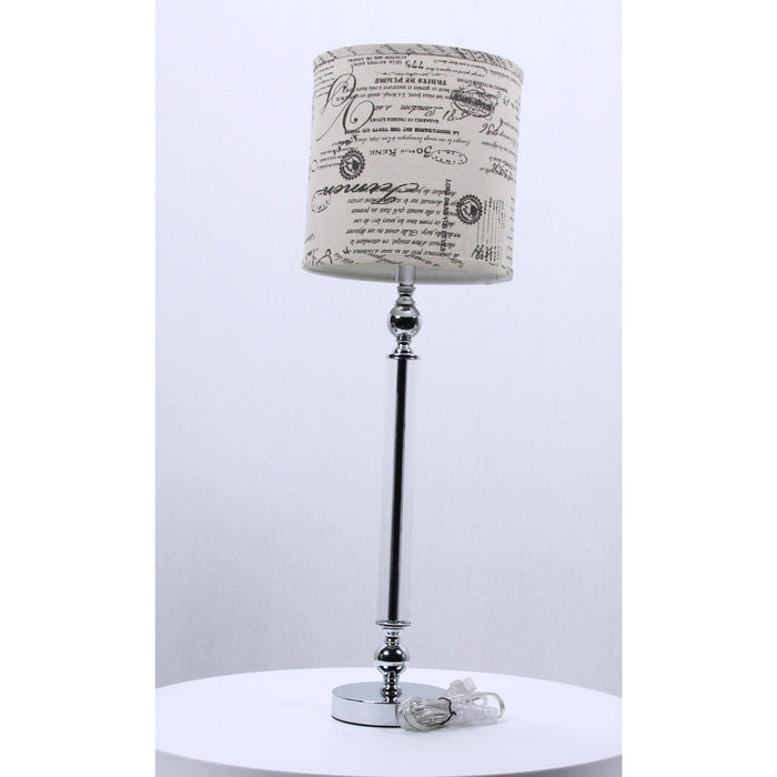 LAMP. MESA CROMO 1L E27 60W (CUERPO)