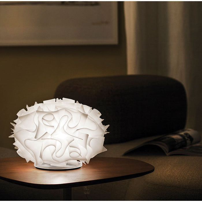 LAMP. MESA VELI OPAL BLANCO 1L E14 11W