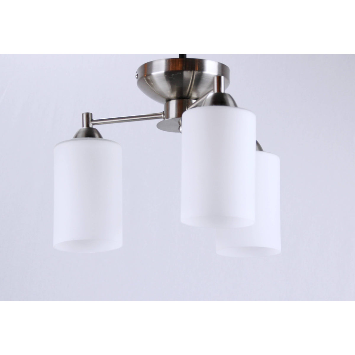 LAMP. TECHO NÍQUEL SATINADO 3L E27 40W