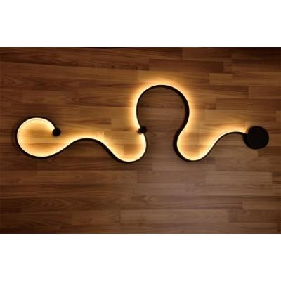 Lámpara Led Pared Negro 20W 100-240V 3000K