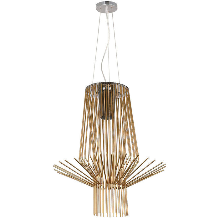 LAMP. TECHO DORADO 1L GU10 50W + 1L E27 75W (SOLO CUERPO)