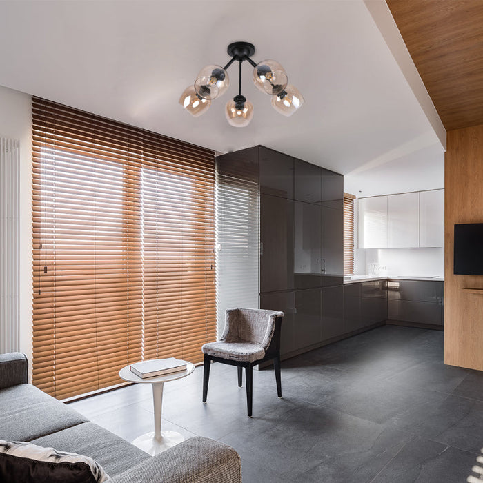 LAMP. TECHO NEGRO 5L E27 40W