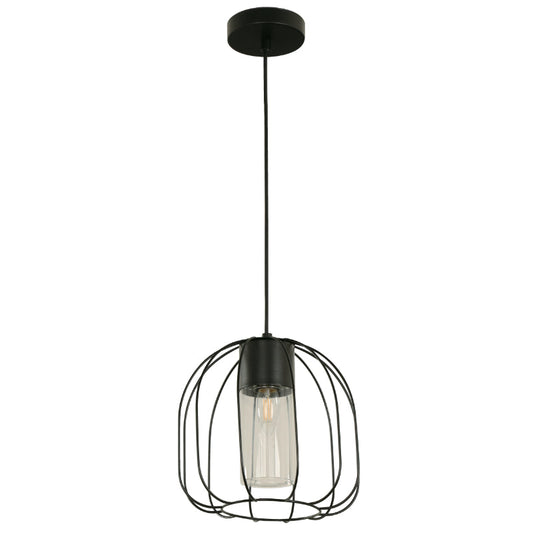 LAMP. EXT. COLGANTE NEGRO 1L E27 10W
