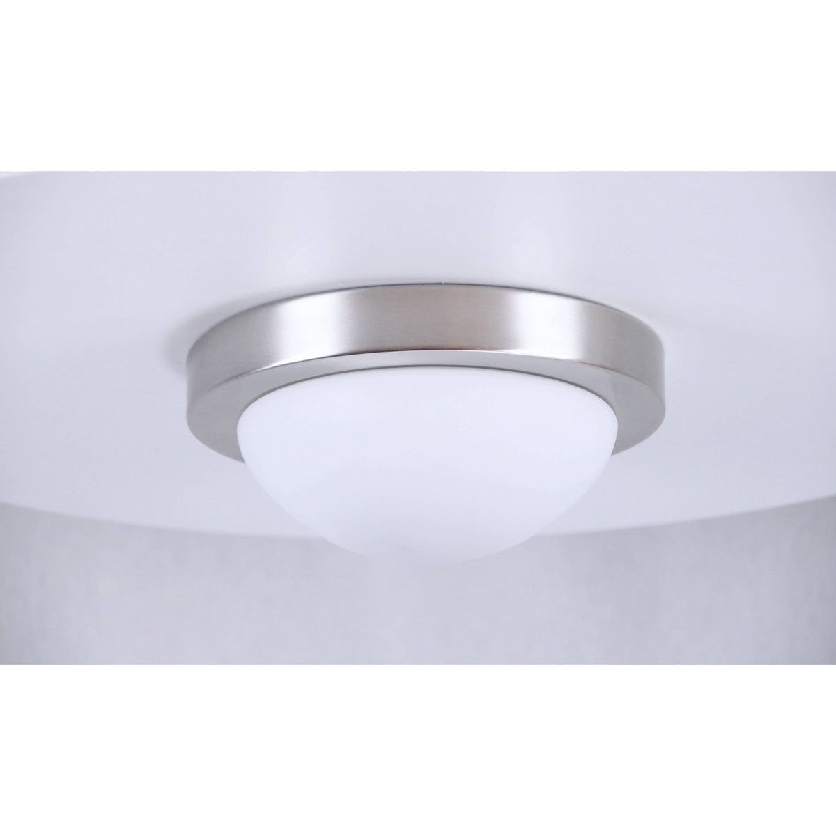 LAMP. TECHO NÍQUEL SATINADO 1L E27 60W