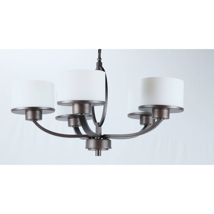 LAMP. COLGANTE BRONCE CEPILLADO 5L E27 60W