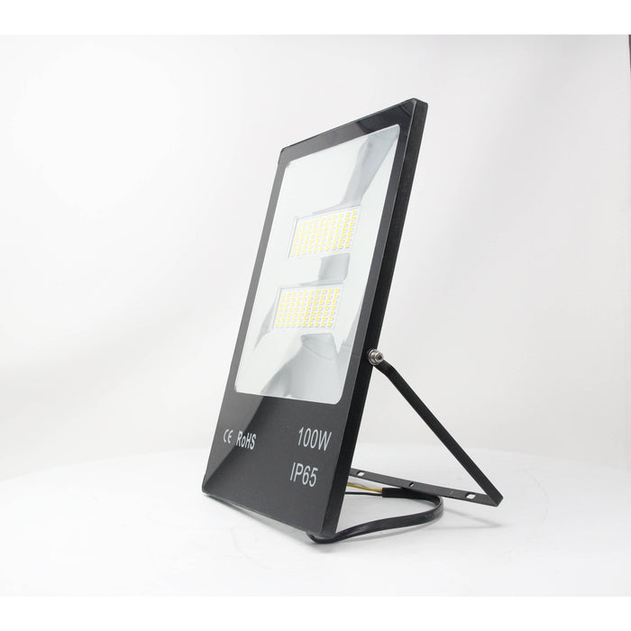 LAMP. LED EXT. REFLECTORA NEGRO 100W 110-240V 3000K (SLIM)