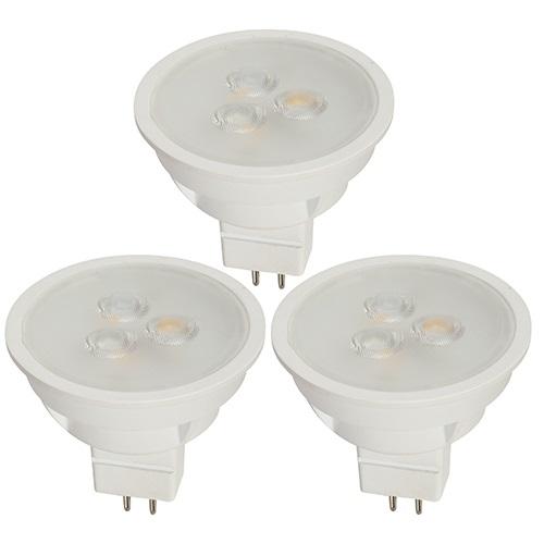 BOMBILLO LED MR16 G5.3 3W 100-1240V 3000K 3 PIEZAS