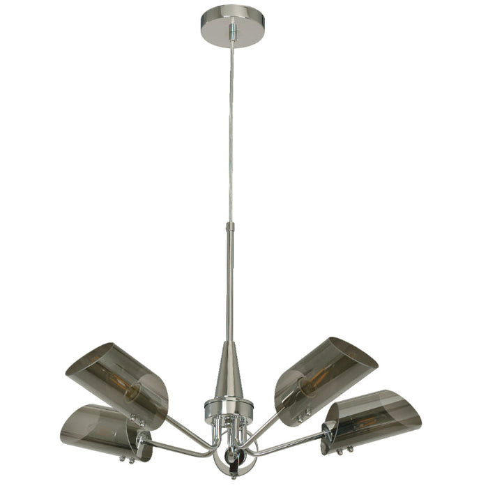 Lámpara Colgante Cromo 5L E27 60W