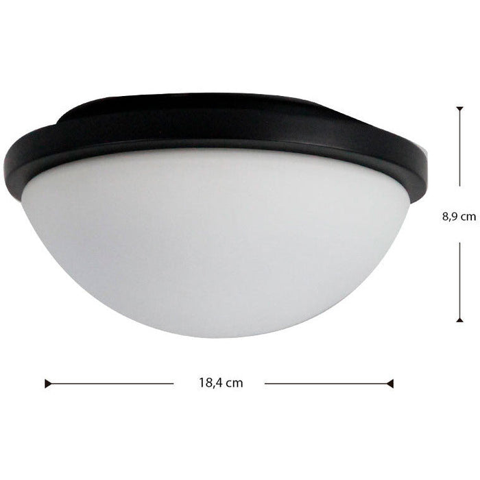LAMP. TECHO NEGRO 1L E27 60W