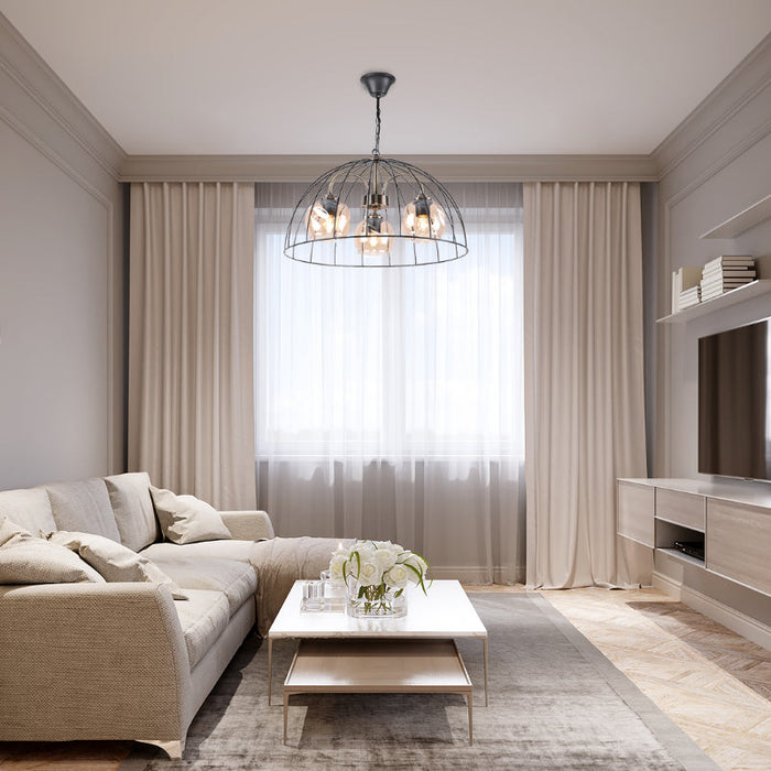 LAMP. COLGANTE NEGRO 3L E27 40W
