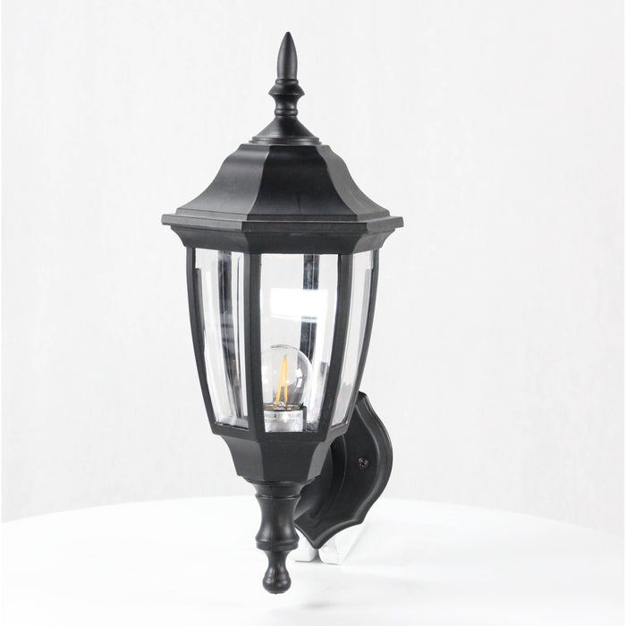 LAMP. EXT. PARED NEGRO 1L E27 40W (2 PIEZAS)