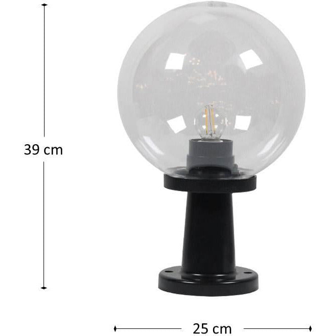 LAMP. EXT. MURO NEGRO 1L E27 25W